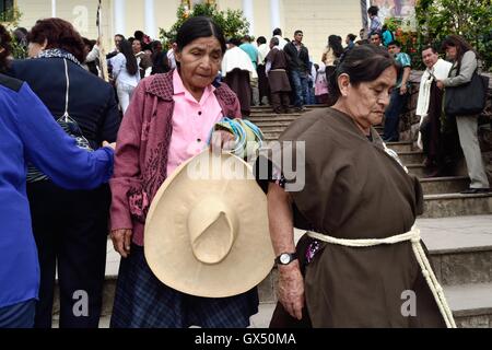 Teufel - Prozession - Fiestas De La Virgen del Carmen in HUANCABAMBA... Abteilung von Piura. Peru Stockfoto