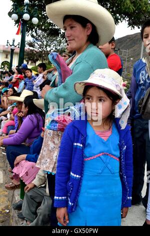 Teufel - Prozession - Fiestas De La Virgen del Carmen in HUANCABAMBA... Abteilung von Piura. Peru Stockfoto