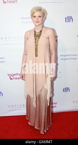 together1heart-Launch-Party veranstaltet von AnnaLynne McCord im Sofitel-Hotel - Anreise mit: Angel McCore Where: West Hollywood, Kalifornien, USA bei: 25. Juni 2016 Stockfoto