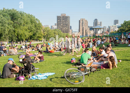 MONTREAL, QC/CANADA 4. September 2016 - Montreal Tamtams im Mount Royal Park. Stockfoto