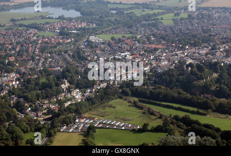 Luftaufnahme von Knaresborough, North Yorkshire, UK Stockfoto