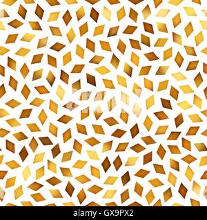 Nahtlose goldenen Farbverlauf Rhombus durcheinander Vektormuster Stock Vektor