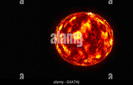 Planeten, Astronomie, Sterne, Galaxien, Grafik, 3D, Hintergrund, Comet, Feuer, Hitze. Stockfoto