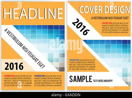 Buch Cover Präsentation abstrakte geometrische Hintergrundbericht Stock Vektor