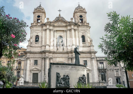 Kirche San Francesco. Catania, Sizilien, Italien Stockfoto