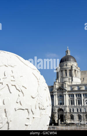 Das Marine-Ehrenmal Liverpool, auch bekannt als das Denkmal für die fehlende von der Naval Hilfspersonen des zweiten Weltkrieges Stockfoto