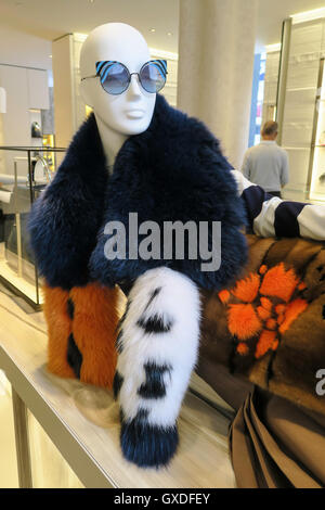 Fendi Store Interieur, NYC, USA Stockfoto