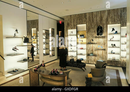 Fendi Store Interieur, NYC, USA Stockfoto