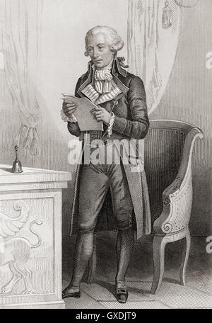 Pierre Victurnien Vergniaud, 1753-1793.  Französischer Anwalt und Politiker während der Revolution. Stockfoto