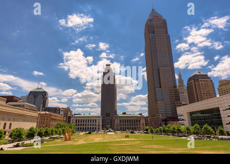 Die amerikanische Stadt im Sommer - Cleveland, OH Stockfoto