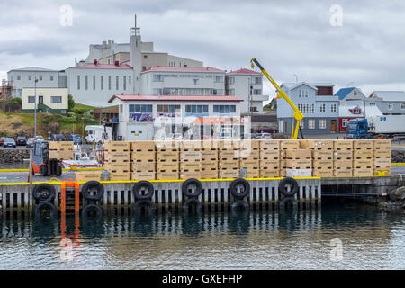 Stykkishólmur Port, Snaefellsnes, Island West Stockfoto
