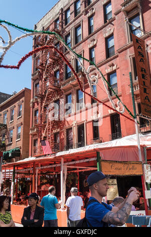 2016 fest des San Gennaro, Mulberry Street, New York, USA Stockfoto