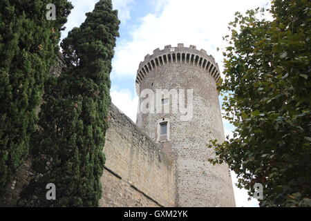 Rocca Pia, das Schloss von Tivoli, Italien, il Castello di Tivoli, Tourismus, Kunst Städte, Geschichte Stockfoto