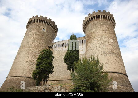 Rocca Pia, das Schloss von Tivoli, Italien Stockfoto