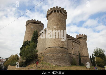 Rocca Pia, das Schloss von Tivoli, Italien Stockfoto