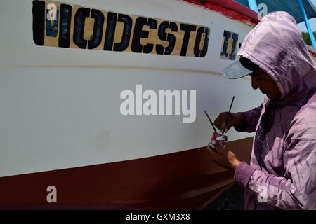 Hafen in PUERTO PIZARRO - Abteilung von Tumbes - TUMBES Stockfoto