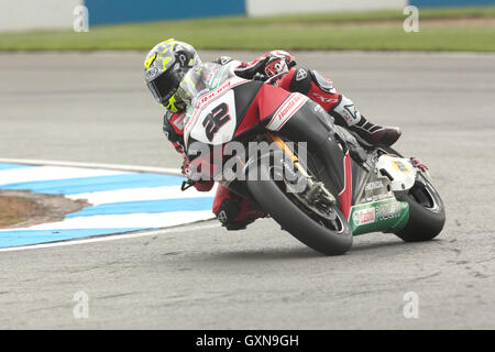 Donington Park, UK. 16. September 2016. Nummer 22 Jason O'Halloran beteiligt sich an freies Training 2 MCE Insurance British Superbike Championship. Bildnachweis: Peter Hutmacher/Alamy Live-Nachrichten Stockfoto