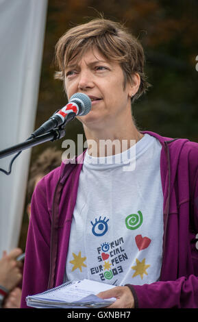 Malmö, Schweden, 17. September 2016. Demonstrationen auf der ganzen Welt gegen die vorgeschlagene Freihandelsabkommen schon TTIP und CETA. Tommy Lindholm/Alamy Live-Nachrichten Stockfoto