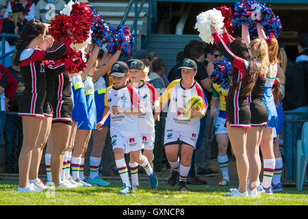 Sydney, Australien 17. September 2016: Sydney Rays Vs NSW Land Eagles in Runde 4 der nationalen Rugby-Meisterschaft in Pittwater Park. Die NSW Land Eagles gewann das Spiel 36 bis 16. Bildnachweis: Mjmediabox / Alamy Live News Stockfoto