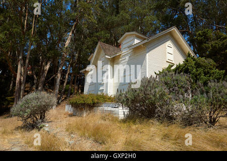 US-Armee Altbau bei Camp Reynolds auf Angel Island, Kalifornien. Stockfoto