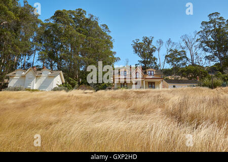 US-Armee Altbauten bei Camp Reynolds auf Angel Island, Kalifornien. Stockfoto