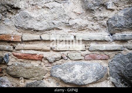 Hintergrund einer alten Mauer erstellt Stockfoto