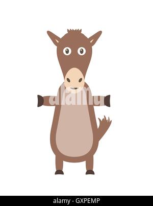 Lustiges Pferd Charakter Stock Vektor