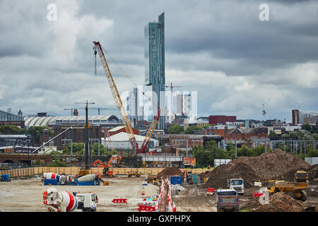 Kanzler Hotel & Conference Centre erste Phase £700m Middlewood sperrt Entwurf in Salford Website Bau, so dass Gebäude wo Stockfoto