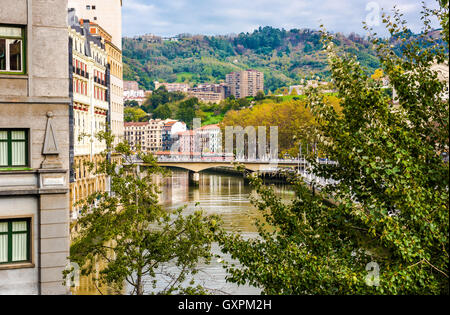 Bilbao-Stadt im November - Aufnahmen von Spanien - reisen Europa Stockfoto