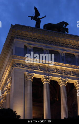 Das nationale Denkmal für Vittorio Emanuele II an der Piazza Venezia rom, Roma, Italien, Reisen, Detail befindet sich Stockfoto