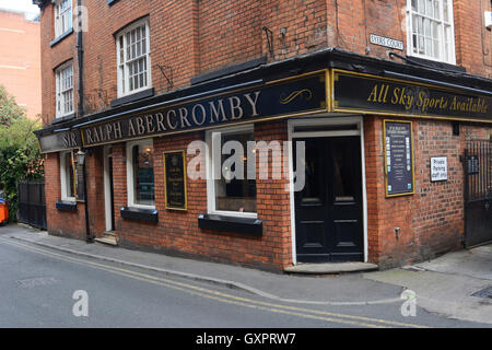 Sir Ralph Abercrombey Wirtshaus in Bootle Street, Manchester. Stockfoto