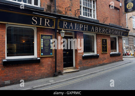 Sir Ralph Abercrombey Wirtshaus in Bootle Street, Manchester. Stockfoto