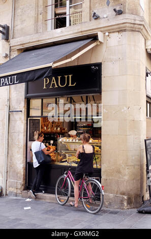 Paul-Shop in Rue Sainte Catherine Bordeaux Stockfoto