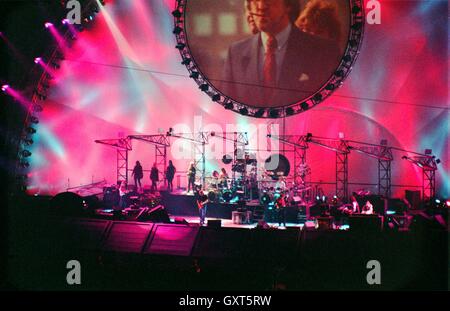 Pink Floyd Live in Earls Court, London, Großbritannien - Oktober 1994. Stockfoto