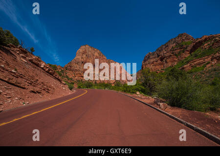 Osten Kolob Canyon Scenic Drive Nagunt Mesa Stockfoto