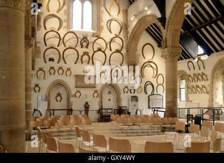 Hufeisen in Oakham Castle, Rutland Stockfoto