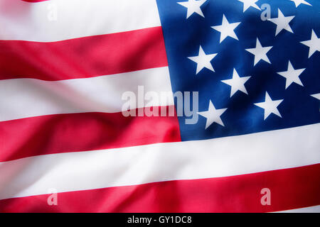 Detail der USA Flagge Hintergrund. Stockfoto