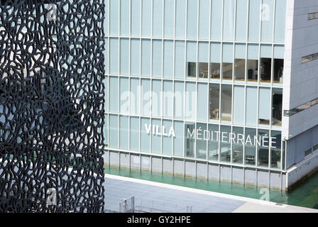 Das mucem und die Villa Mediterranée Marseille Frankreich Stockfoto