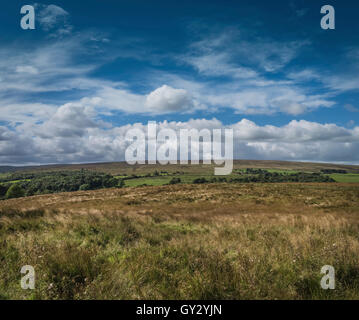 Tatham fiel ankert auf der Lancashire-Yorkshire county Grenze, North West England, UK. Stockfoto