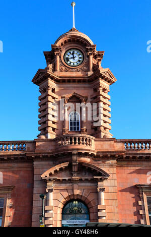 Nottingham Bahnhofsgebäude; Nottingham Stadtzentrum; Nottinghamshire; England; UK Stockfoto