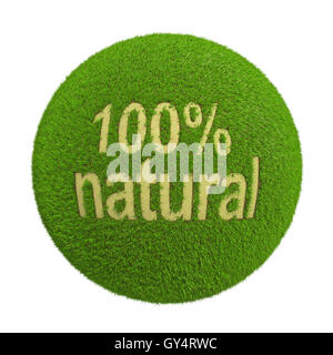 Prozent natürlichen 3d Rendern Stockfoto