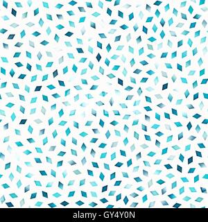 Nahtlose Multicolor blau Gradient Rhombus durcheinander Vektormuster Stock Vektor