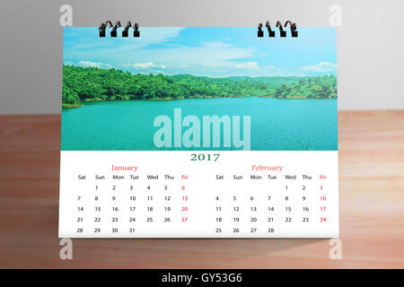 Desktop Kalender design Stockfoto