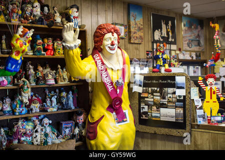 Blick auf das Clown-Motel in Tonopah, Nevada. Stockfoto