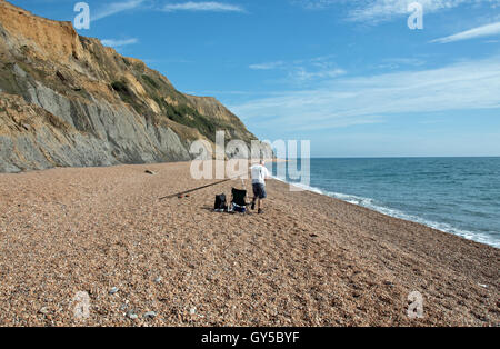 Die atemberaubende Landschaft am Strand von einladendsten, Dorset, Großbritannien Stockfoto