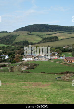 Eine Ansicht der einladendsten, Dorset, entnommen dem South West Coast Path Stockfoto