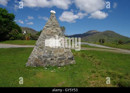 Krieg-Denkmal, Loch Buie, Isle of Mull, Schottland Stockfoto