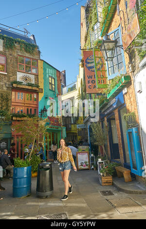 Neils Hof, London. Covent Garden.  London im Sommer.  Versteckte London Stockfoto