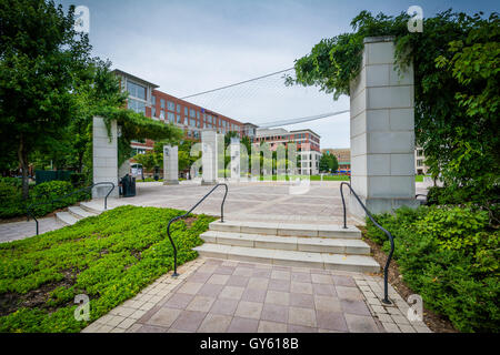 Freifläche an John Carlyle Square, der in Alexandria, Virginia. Stockfoto