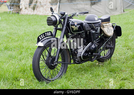 WWII britische Luftangriff Warden Motorrad Stockfoto